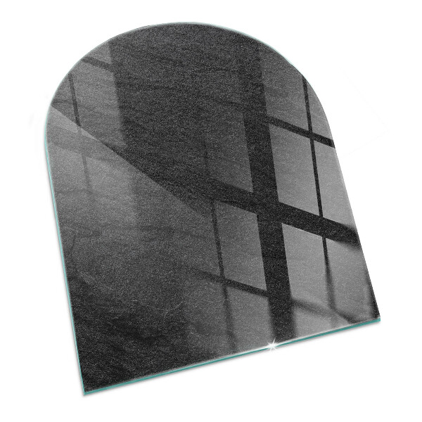 Polovalna kaljeno steklo za pod kamin Tekstura kamnite površine