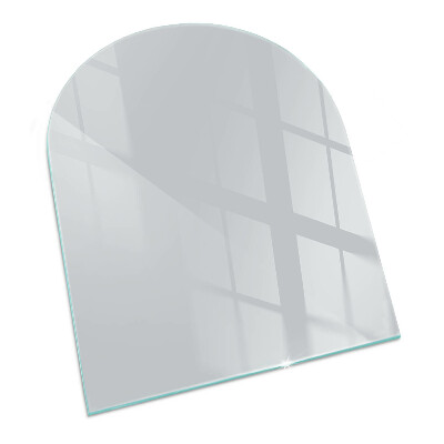 Polovalna steklo za pod kamin Barva siva