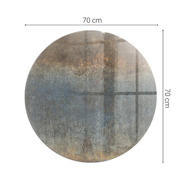 Okrogla steklo za pod kamin Abstraktni teksturni vzorec