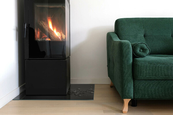 Pravokotna steklo za kamin Abstraktni oblak trdnih snovi