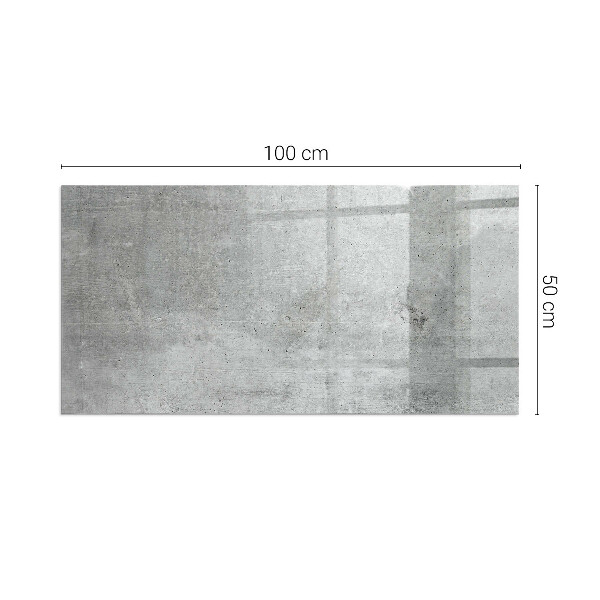 Pravokotna podložna plošča za kamin Tekstura surovega betona