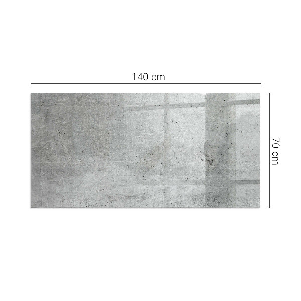 Pravokotna podložna plošča za kamin Tekstura surovega betona