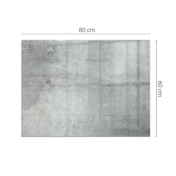 Pravokotna podložna plošča za kamin Tekstura surovega betona
