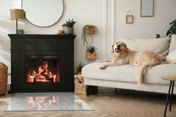 Pravokotna podložna plošča za kamin Vzorec marmorne strukture