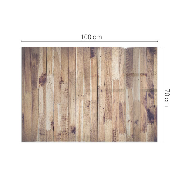 Pravokotna podložna plošča za kamin Lesena deska v postavitvi