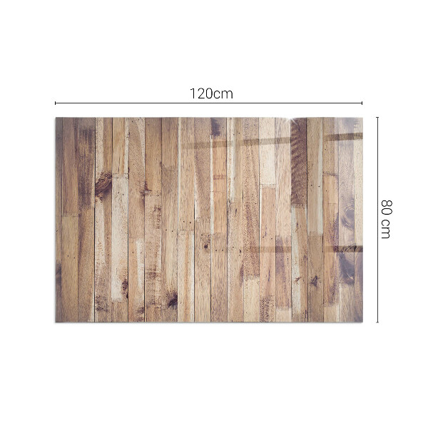 Pravokotna podložna plošča za kamin Lesena deska v postavitvi