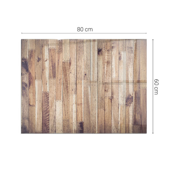 Pravokotna podložna plošča za kamin Lesena deska v postavitvi