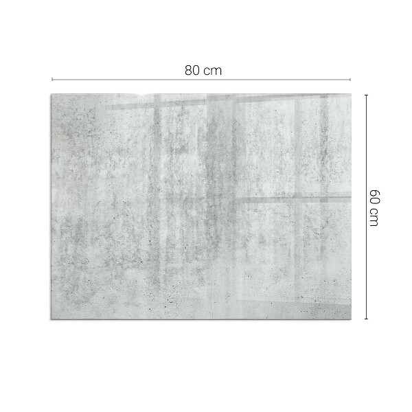 Pravokotna kaljeno steklo za kamin Tekstura surovega betona