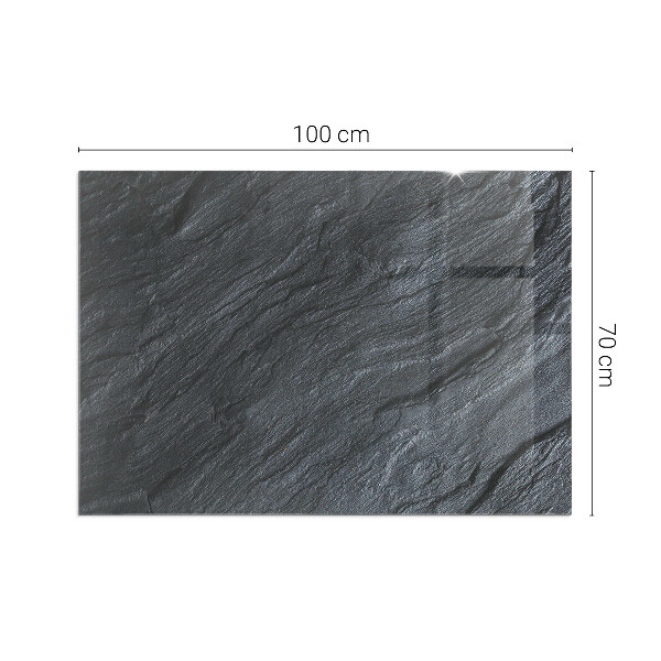 Pravokotna kaljeno steklo za kamin Tekstura kamnite površine
