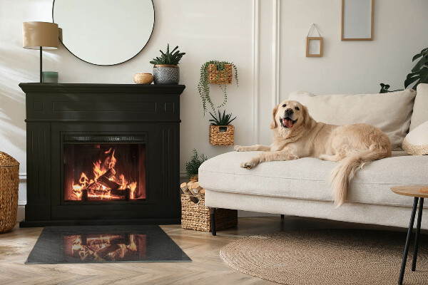 Pravokotna podložna plošča za kamin Tekstura kamnite površine