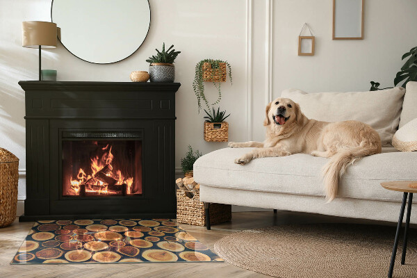 Pravokotna podložna plošča za kamin Škatla z rezanim lesom