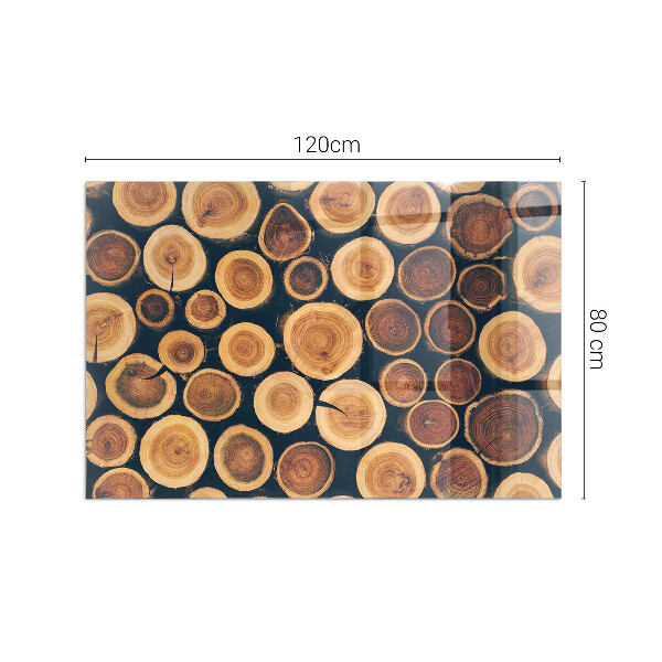 Pravokotna podložna plošča za kamin Škatla z rezanim lesom