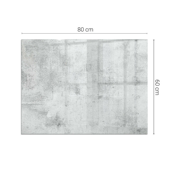 Pravokotna podložna plošča za kamin Tekstura surovega betona