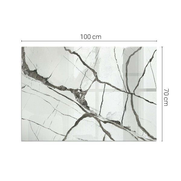 Pravokotna podložna plošča za kamin Vzorec marmornih žil