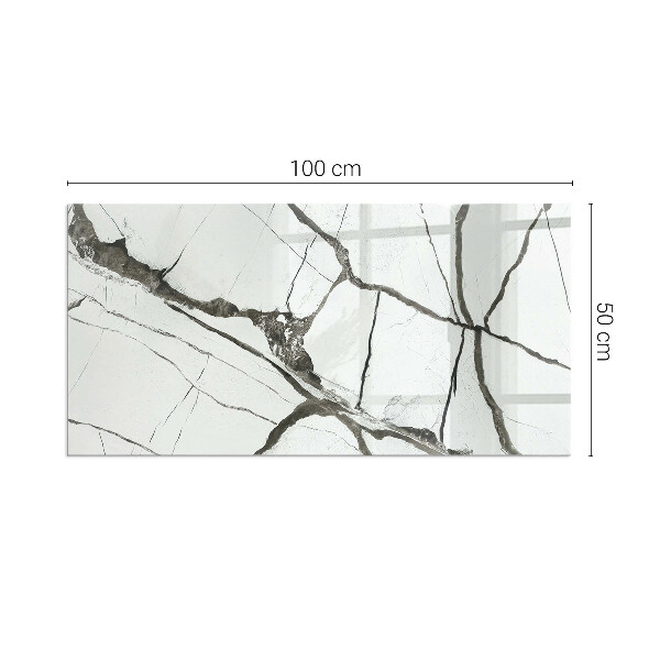 Pravokotna podložna plošča za kamin Vzorec marmornih žil