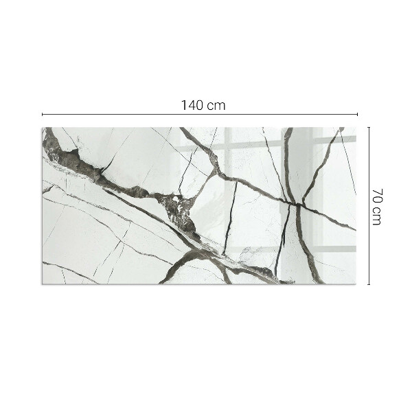 Pravokotna podložna plošča za kamin Vzorec marmornih žil