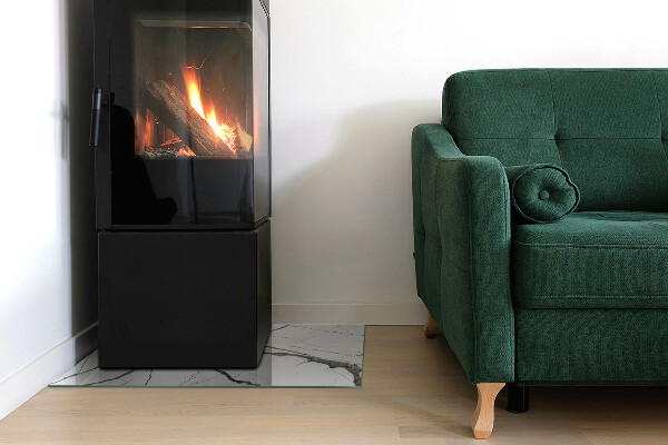 Pravokotna podložna plošča za kamin Vzorec marmornih žil