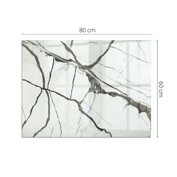 Pravokotna podložna plošča za kamin Vzorec marmornih žil
