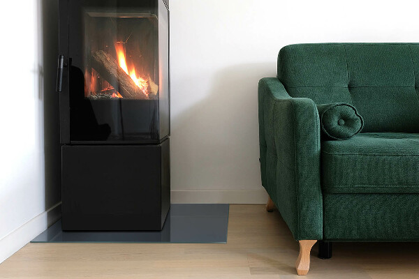 Pravokotna podložna plošča za kamin Barva temno modra