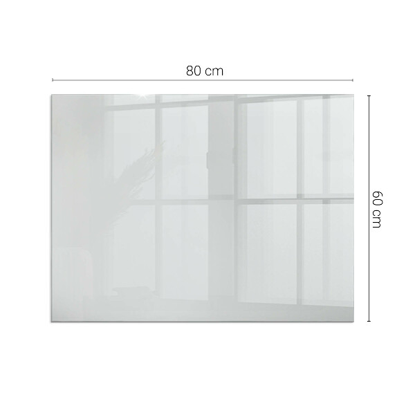 Pravokotna steklo za kamin Barva siva