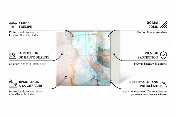 Šesterokotna podložno steklo za kamin Barva Svetlo vijolična