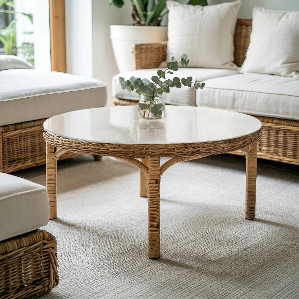 Steklena mizna plošča z natisom Gladka bela barva