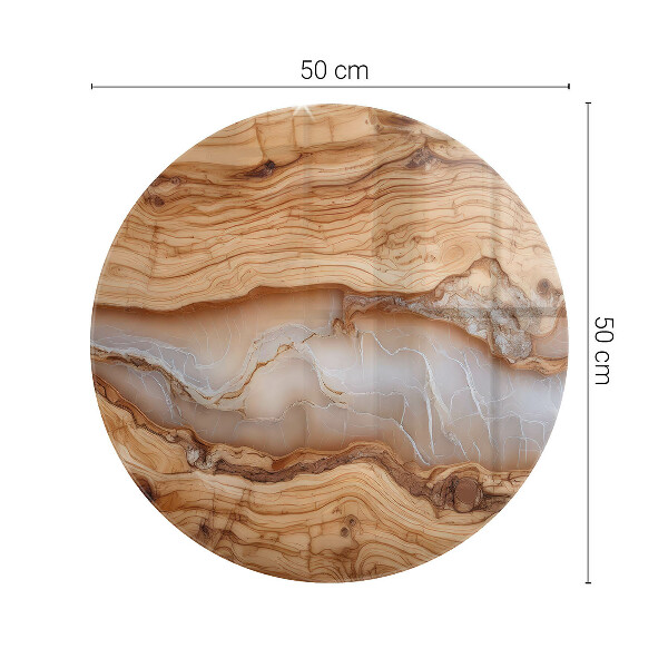 Steklena mizna plošča z natisom Vzorec naravnega lesa in smole