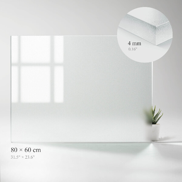 Pravokotna mizna plošča iz prosojnega materiala