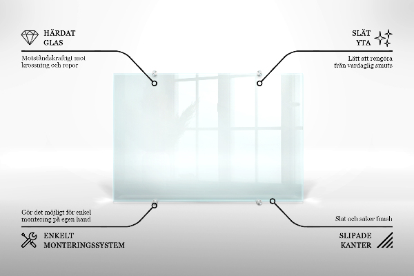 Stenska obloga za kuhinjo prozoren 120x60 cm