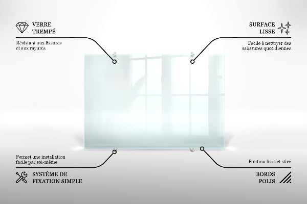 Kuhinjska obloga prozoren 125x50 cm