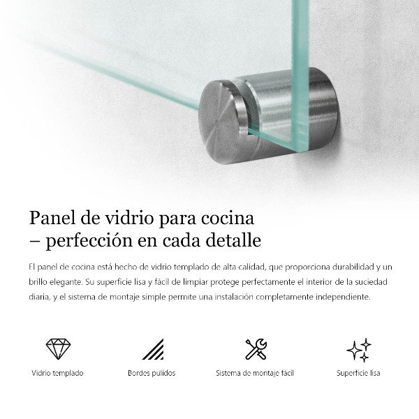 Kuhinjska obloga prozoren 60x60 cm