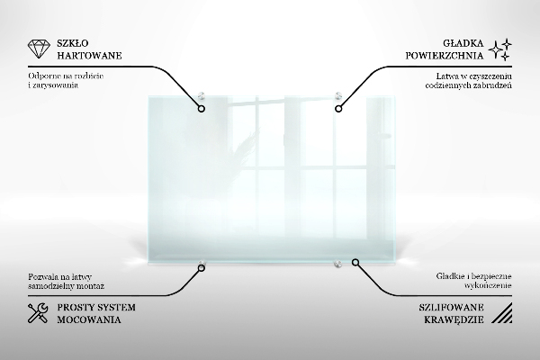 Kuhinjska obloga prozoren 60x60 cm